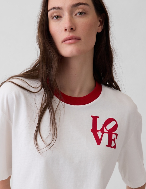 Robert Indiana LOVE Crop T-Shirt