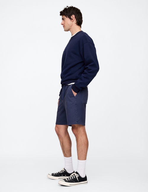 7" Essential Pull-On Khaki Shorts