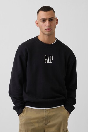 VintageSoft Oversized Logo Sweatshirt