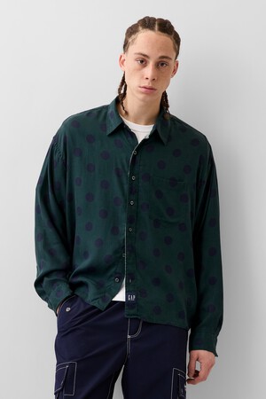 Gap × Awake NY Twill Dotted Big Shirt