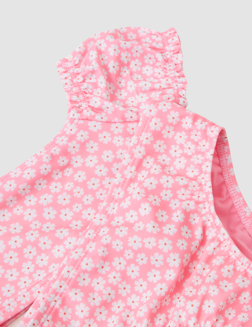 Toddler 100% Recycled Puff Sleeve Swim Two-Piece