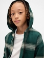 HOODED FLANNEL SHIRT