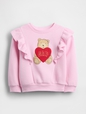 babyGap Ruffle Brannan Bear Sweatshirt