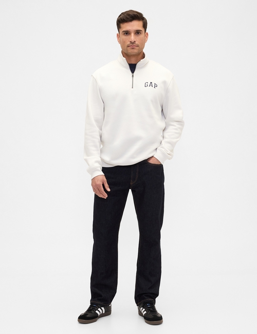Relaxed Gap Logo Quarter-Zip Sweatshirt