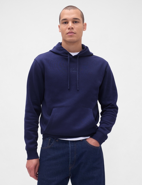 Relaxed Gap Mini-Logo Hoodie