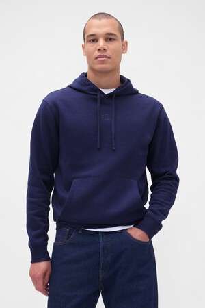Relaxed Gap Mini-Logo Hoodie