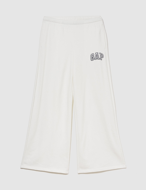 Gap Logo French Terry Wide-Leg Joggers
