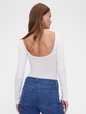 GAP STUDIO KNIT SCOOP BACK BODYSUIT