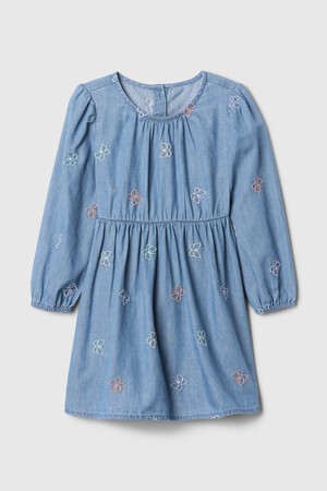 babyGap Chambray Puff Sleeve Dress