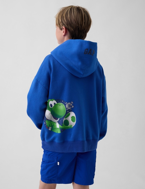 Kids Super Mario VintageSoft Relaxed Hoodie
