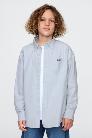 Kids Mini Logo Oxford Shirt