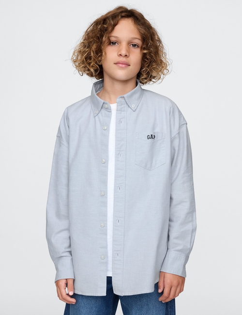 Kids Mini Logo Oxford Shirt