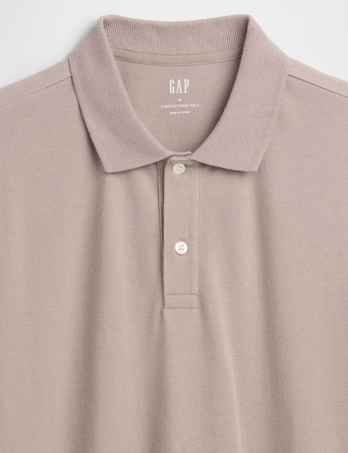 V-STRETCH PIQUE POLO - SOLID