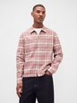 Organic Cotton Relaxed Flannel Shirt