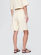 11" Mid Rise French Terry Denim Longline Shorts