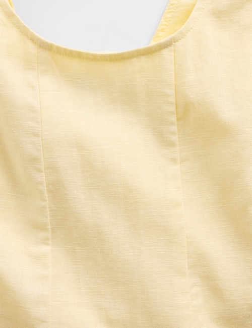 SCOOP NK LINEN DRS