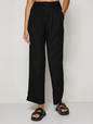 High Rise Wide-Leg Pleated Trousers