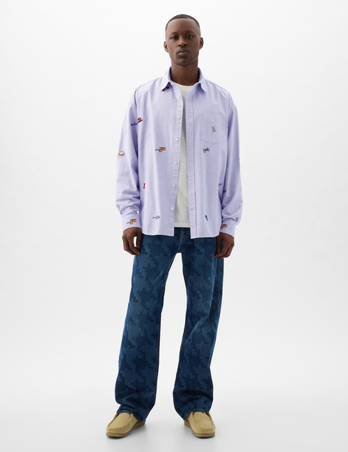 GAP × DAP Embroidered Oxford Shirt