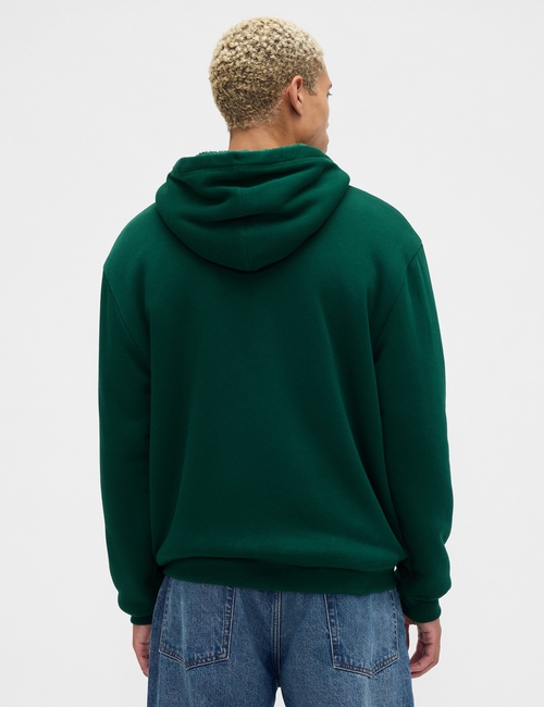 Relaxed Gap Logo Sherpa-Lined Zip Hoodie