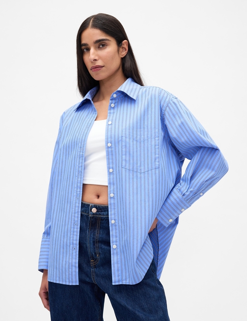 THE BIG SHIRT - POPLIN STRIPES