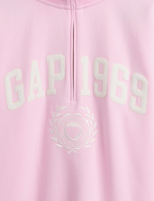 VintageSoft 1969 Logo Half-Zip Pullover