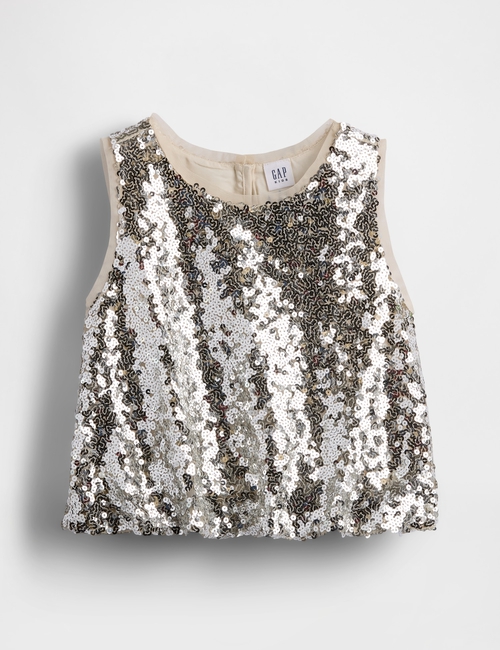 Kids Sequin Bubble Top