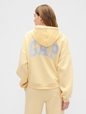 Relaxed Gap Mini-Logo Cropped Hoodie