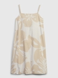 Kids Linen-Cotton Floral Shift Dress