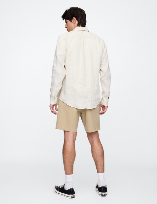 7" Essential Pull-On Khaki Shorts