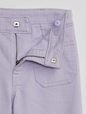 Kids High Rise Wide-Leg Ankle Jeans