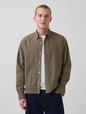 Relaxed Straight-Hem Oxford Shirt