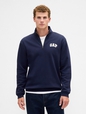 Relaxed Gap Logo Quarter-Zip Sweatshirt