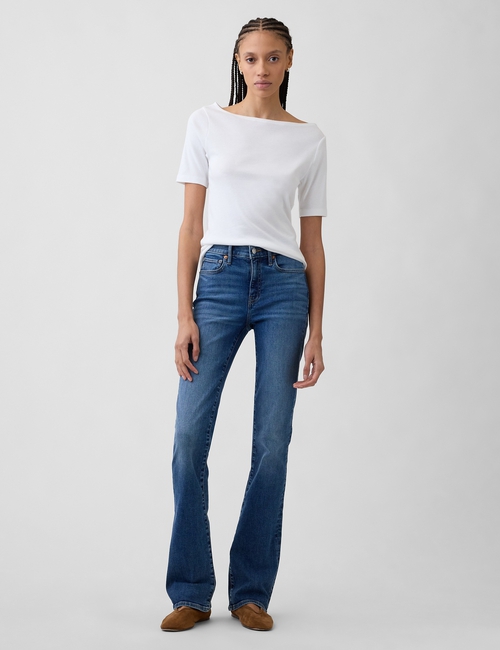 Modern Ribbed Boatneck T-Shirt