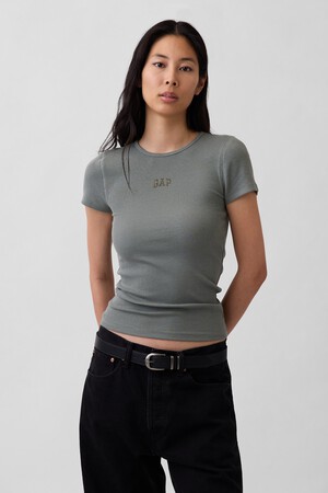 Modern Rib Gap Logo T-Shirt