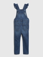 Toddler Denim Ruffle Skinny Overalls with Washwell™