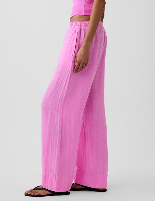 LINEN DRAWSTRING WL PANT