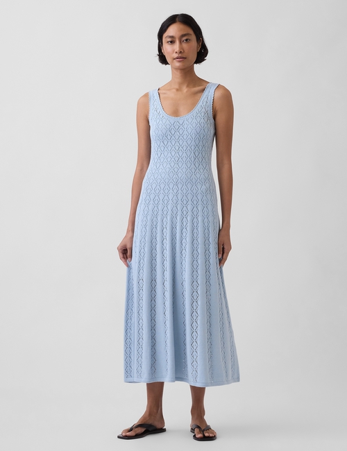 SL SCOOPNECK CROCHET MAXI