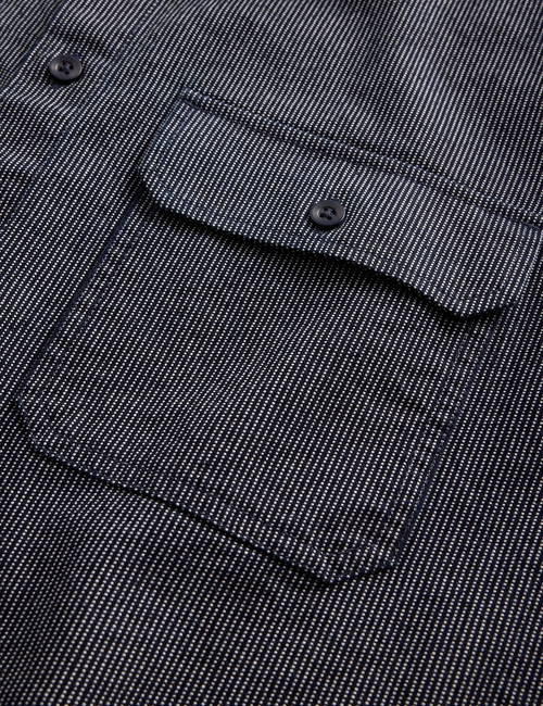 Denim Stripe Big Shirt