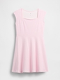 Kids Jersey Square-Neck Dress