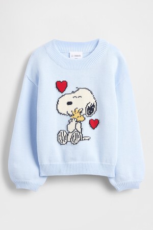 PNT SNOOPY BUBBLE SLV SWEATER