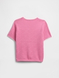 Kids Relaxed Mixed-Stitch Sweater Top