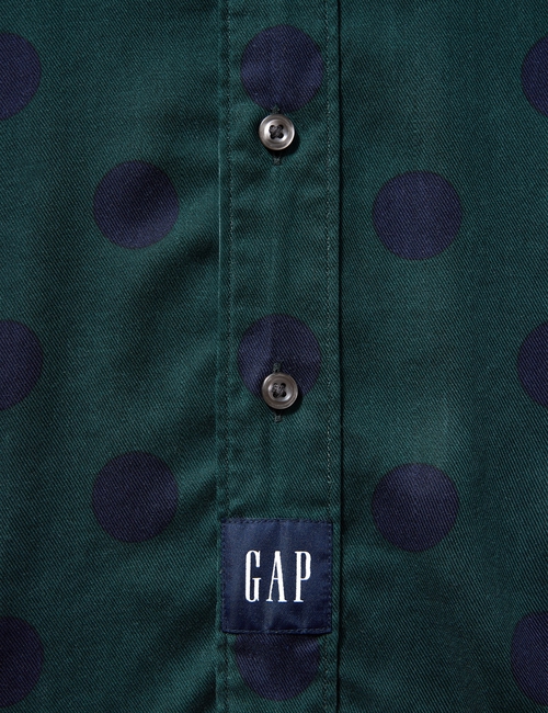 Gap × Awake NY Twill Dotted Big Shirt