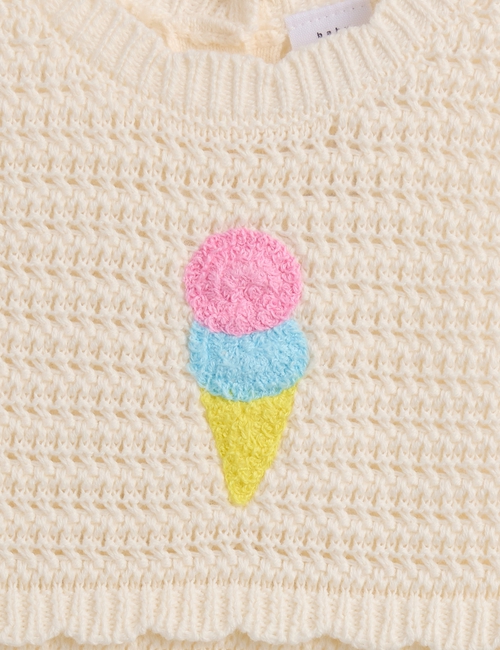 G SL CROCHET GRAPHIC SHORTIE