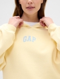 Relaxed Gap Mini-Logo Cropped Hoodie