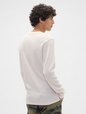 Waffle-Knit Crewneck T-Shirt