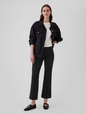 High Rise Ponte Crop Kick Pants
