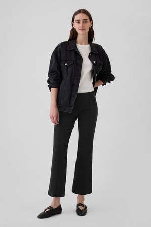 High Rise Ponte Crop Kick Pants