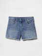 Kids Denim Midi Shorts