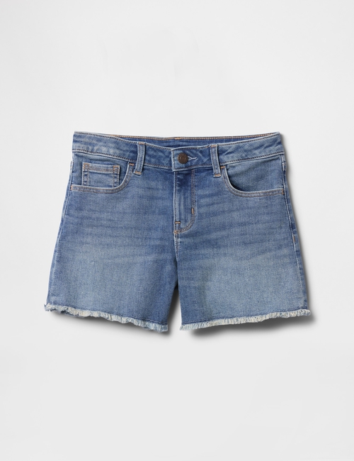 Kids Denim Midi Shorts