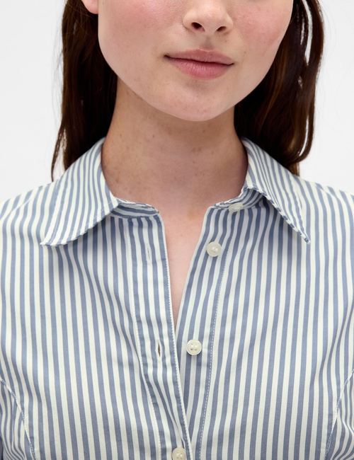 Organic Cotton Poplin Dolman Classic Shirt